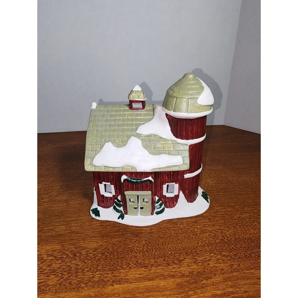 Pacific Rim 1991 Maidson Barn – Vintage Ceramic Farmhouse Christmas House